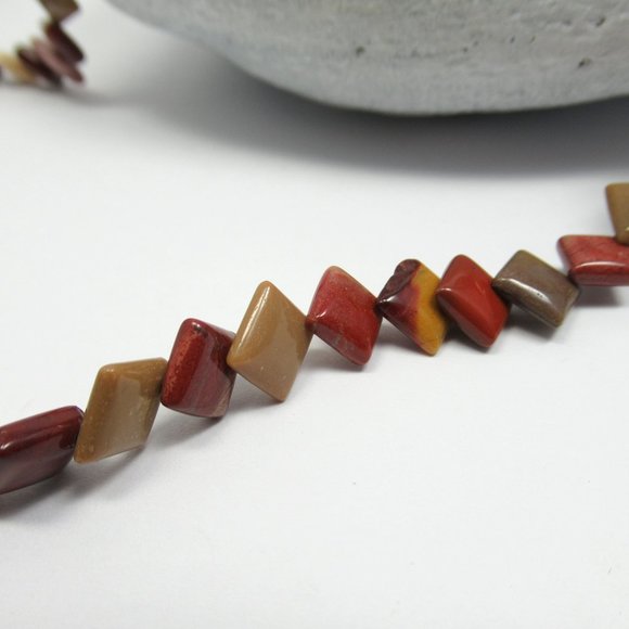 Mookite Jasper diamond necklace - Picture 4 of 9